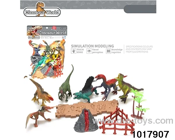 Dinosaur set in PP bag with header