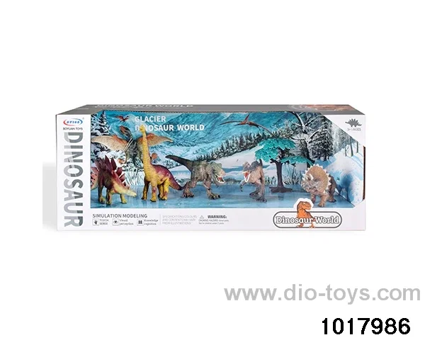 Dinosaur scene set in display box