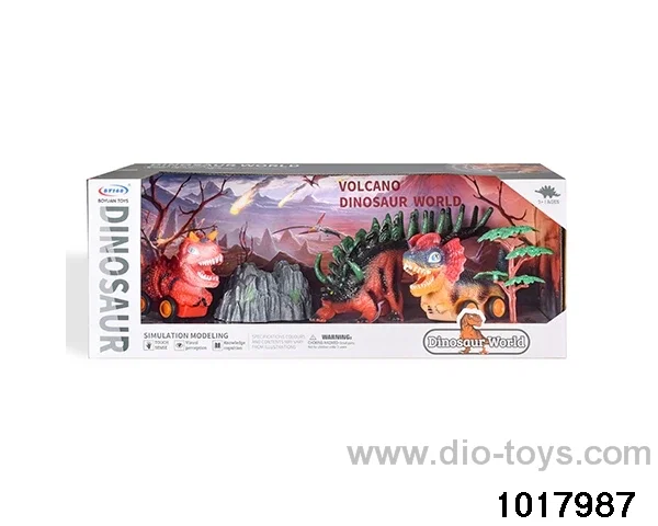 Dinosaur scene set in display box