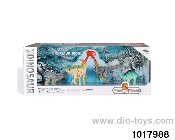 Dinosaur scene set in display box