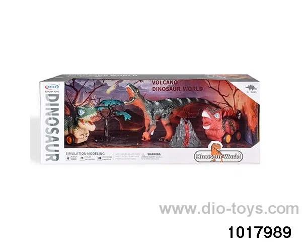 Dinosaur scene set in display box