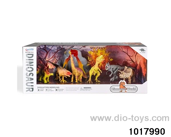 Dinosaur scene set in display box