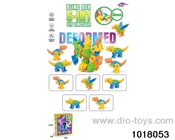 Disassemble dinosaur in color box
