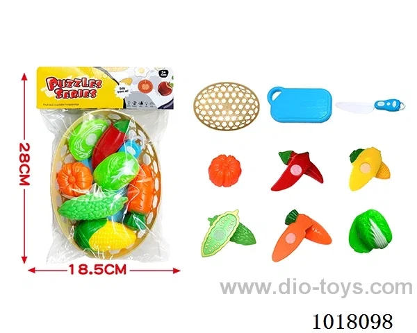 14pcs sliceable toy in PP bag with header