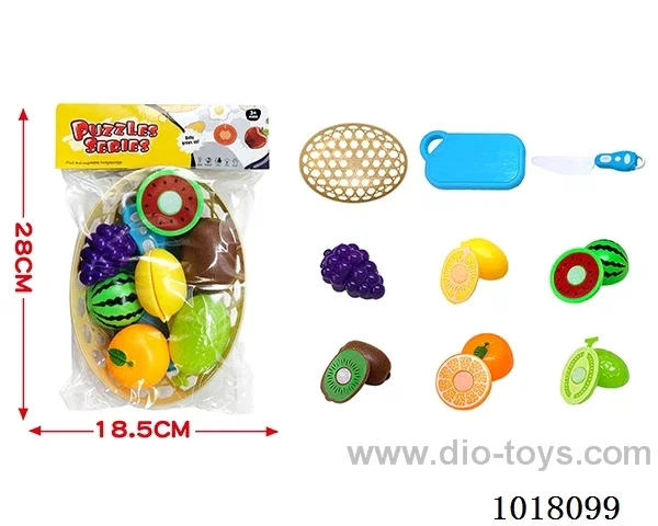 14pcs Fruit cutting toy in PP bag with header