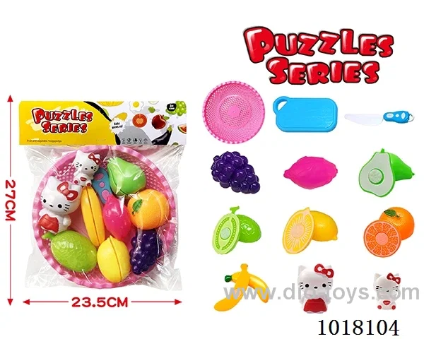 17pcs sliceable toy in PP bag with header