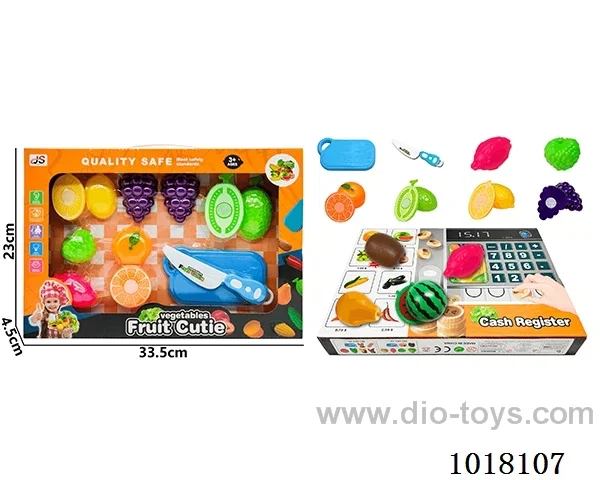 12pcs Fruit cutting toy in Window box