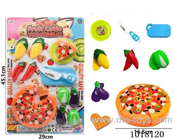 18pcs sliceable toy in Blister card