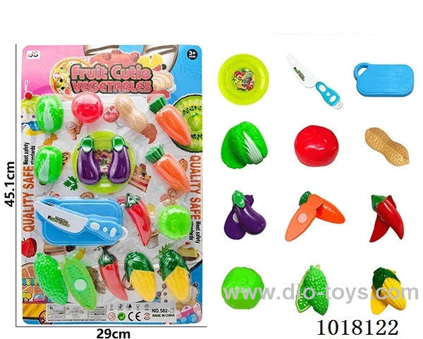 18pcs sliceable toy in Blister card