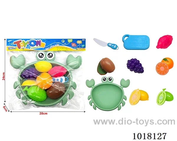 13pcs Fruit cutting toy in poly bag header