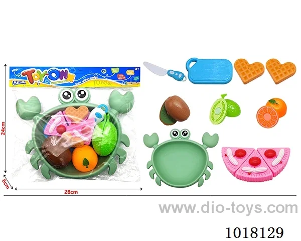 14pcs Fruit cutting toy in  poly bag header