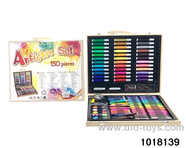 150pcs Stationery Sets in wooden box
