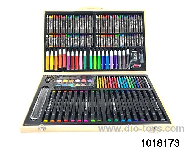 188pcs Stationery Sets in wooden box