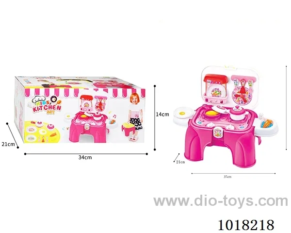 kitchen set with light &music not include in Color box