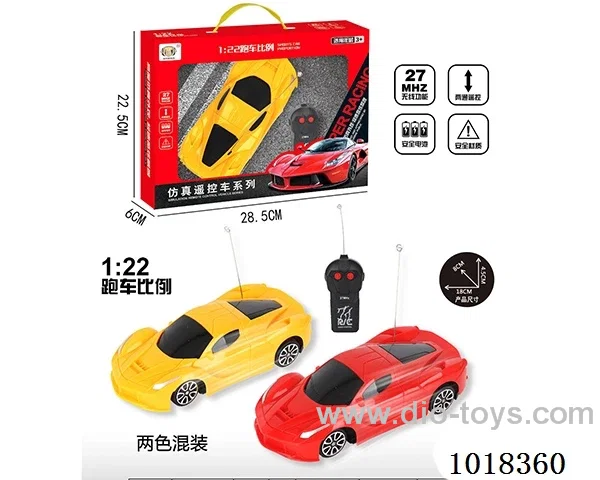 1:22 2ch RC car with light 2color mixed loading  in window box