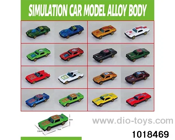 Sliding alloy car in opp bag