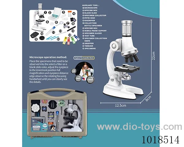microscope in hand box