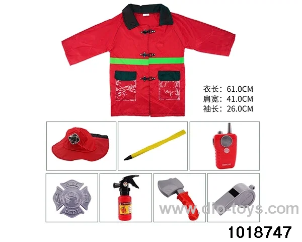 Fire protection suit with walkie talkie in PP bag with header
