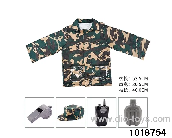 Camouflage military suit in PP bag with header