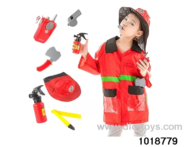 Fire protection suit with walkie talkie in PP bag with header