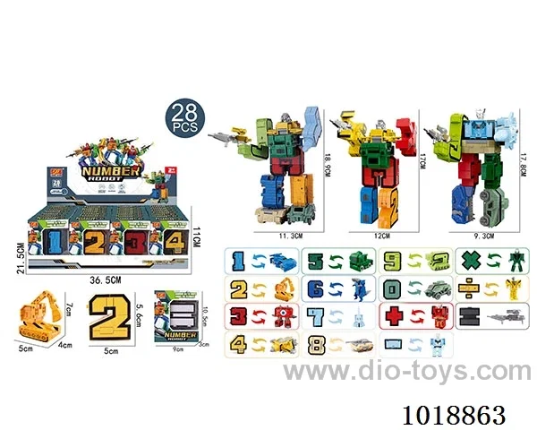 28pcs Digital Transfiguration Warrior Series in display box
