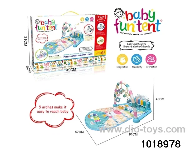Foot piano crawling blanket W L/M in color box
