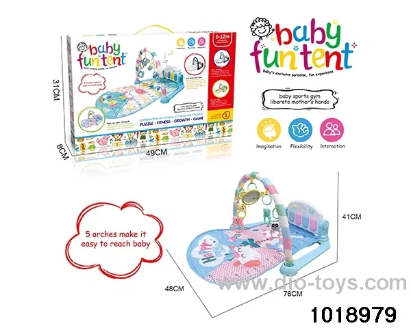 Foot piano crawling blanket W L/M in color box