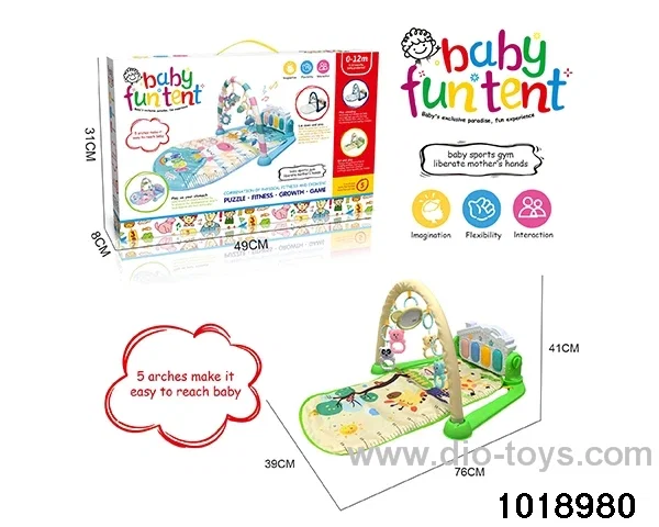 Foot piano crawling blanket W L/M in color box