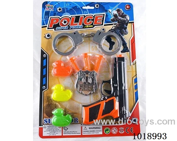 police gun set in blister card