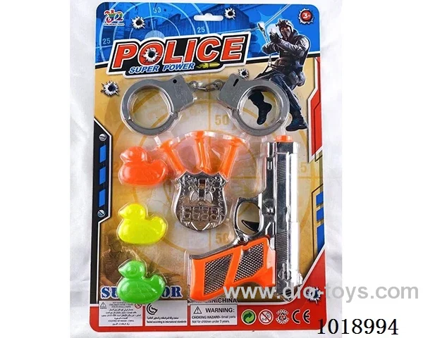 police gun set in blister card