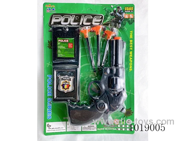 police gun set in blister card