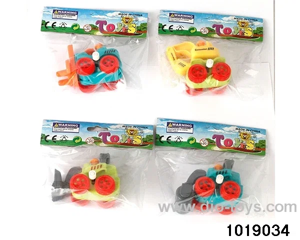 Wind-up engineering vehicle in PP bag with header