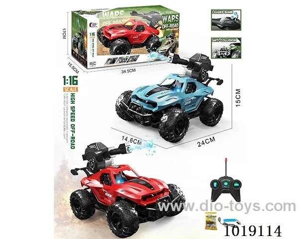 1:16  5ch water bomb RC car with light include battery 2color mixed loading in window box