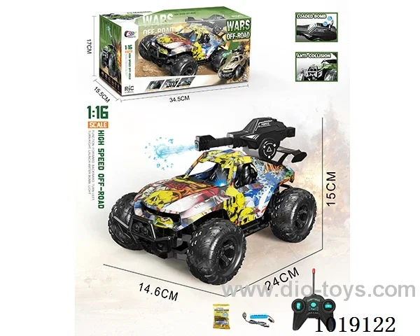 1:16  5ch water bomb RC car with light  include battery in window box