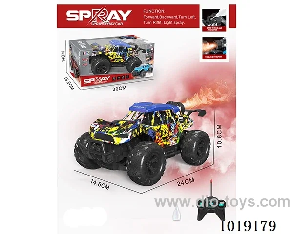 1:16  5ch water bomb RC car with light not include  in window box