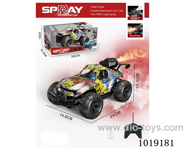 1:16  5ch water bomb RC car with light not include  in window box