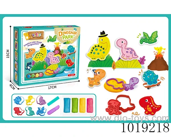 dinosaur Colored mud in display box