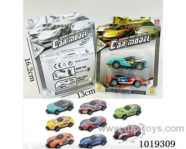 2pcs pull back car 8sets mixed loading in Blister card