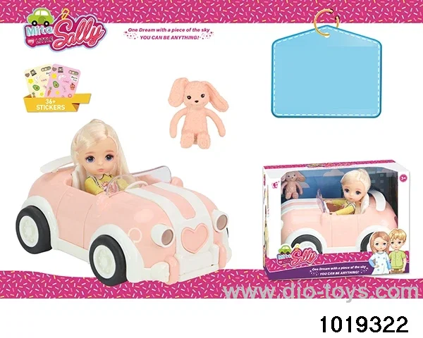 5 inch doll set in window box