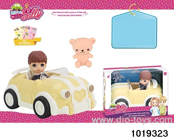 5 inch doll set in window box