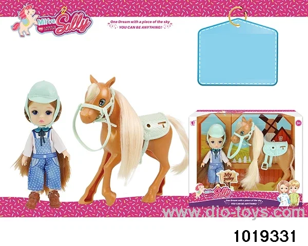 5 inch doll set in window box