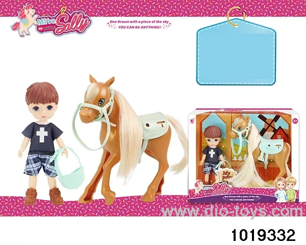 5 inch doll set in window box