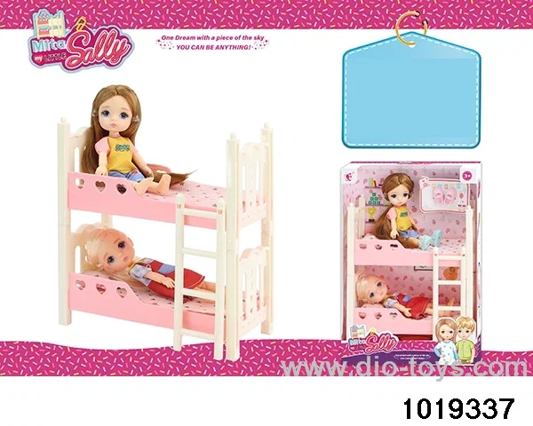 5 inch doll set in window box