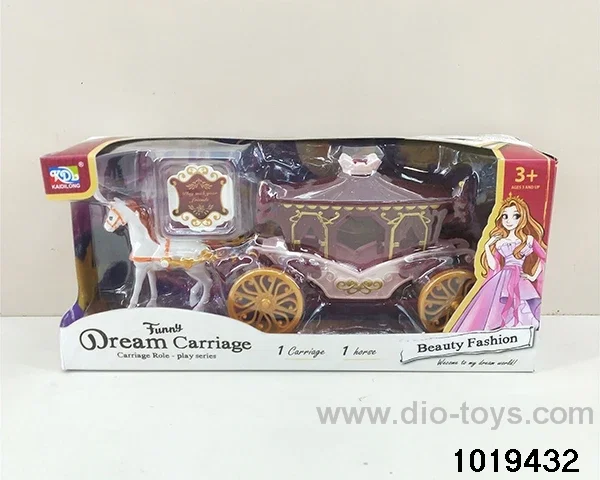 Horse-drawn carriage in window box