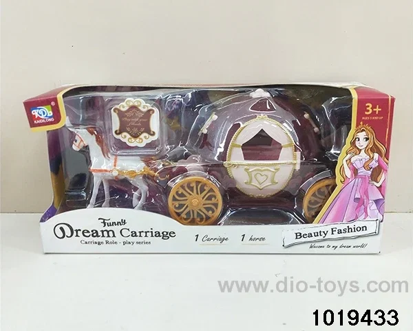 Horse-drawn carriage in window box