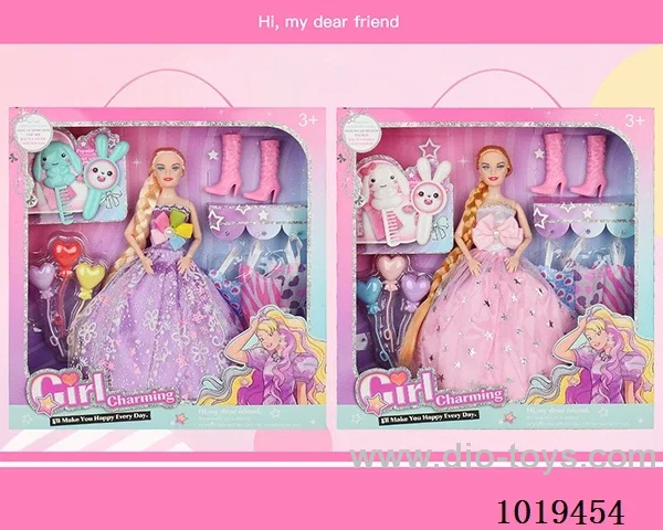 11.5inch barbie sets 2sets mixed loading in window box