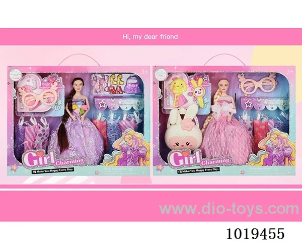 11.5inch barbie sets 2sets mixed loading in window box