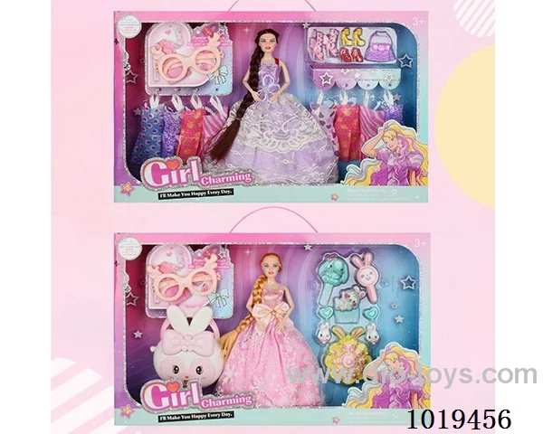 11.5inch barbie sets 2sets mixed loading in window box