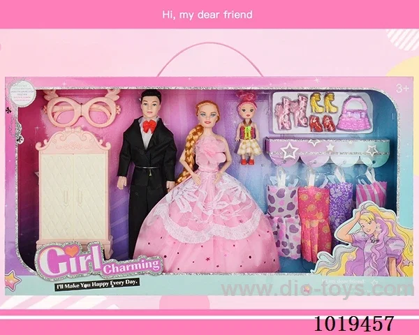11.5inch barbie sets  in window box