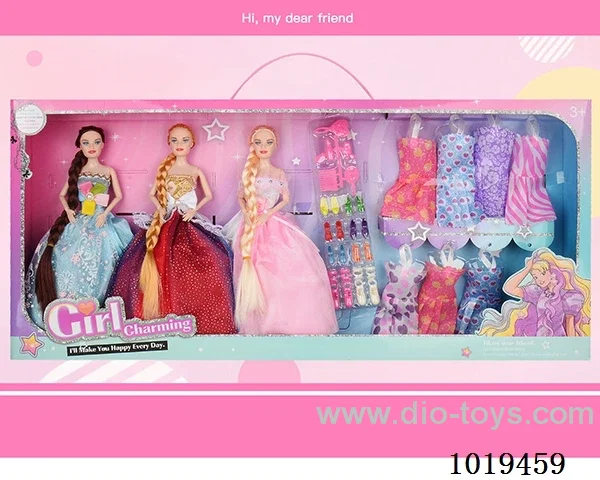 11.5inch barbie sets  in window box